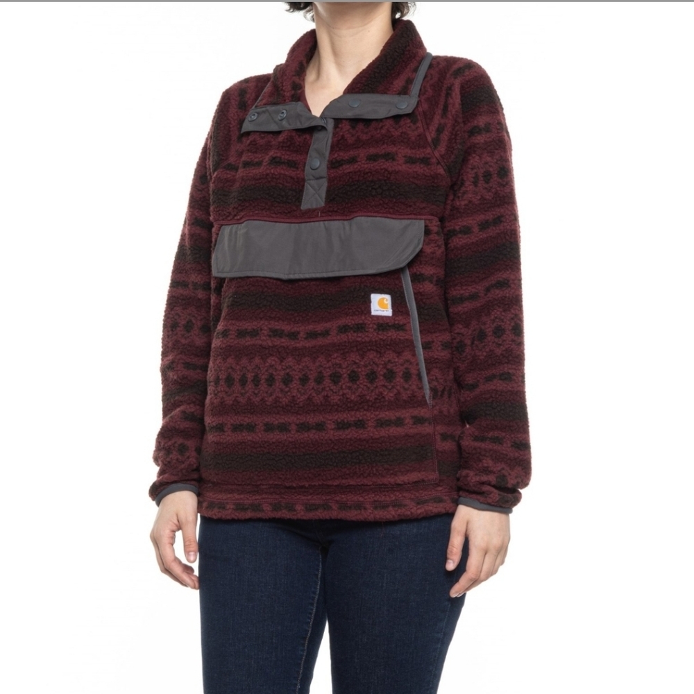 Womens Carhartt quarter snap fleece jacket